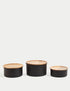 Set of 3 Ribbed Stacking Cake Tins